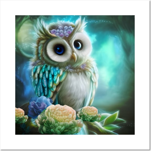 Cuddly Cutie Owl Wall Art by Nicky2342